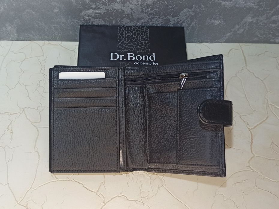 Гаманець чоловічий шкіряний DR.BOND кошелек мужской кожаный