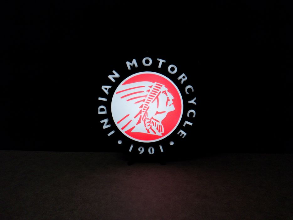 Lampka Indian Motorcycle lightbox nocna hit na prezent