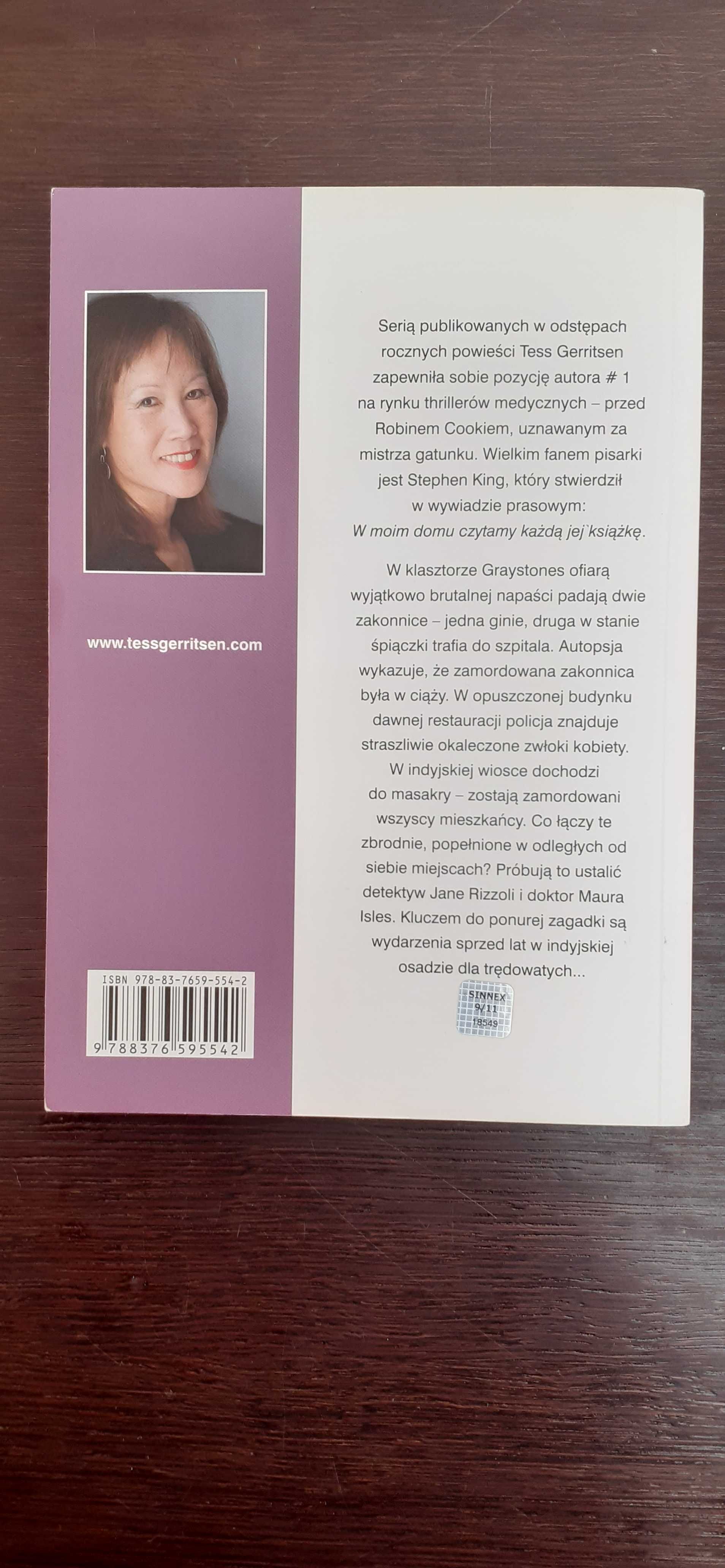 Grzesznik - Tess Gerritsen, Kryminał, Thriller