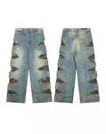 Джинси Balenciaga Ripped camo blue jeans y2k sk8 new rock rick owens