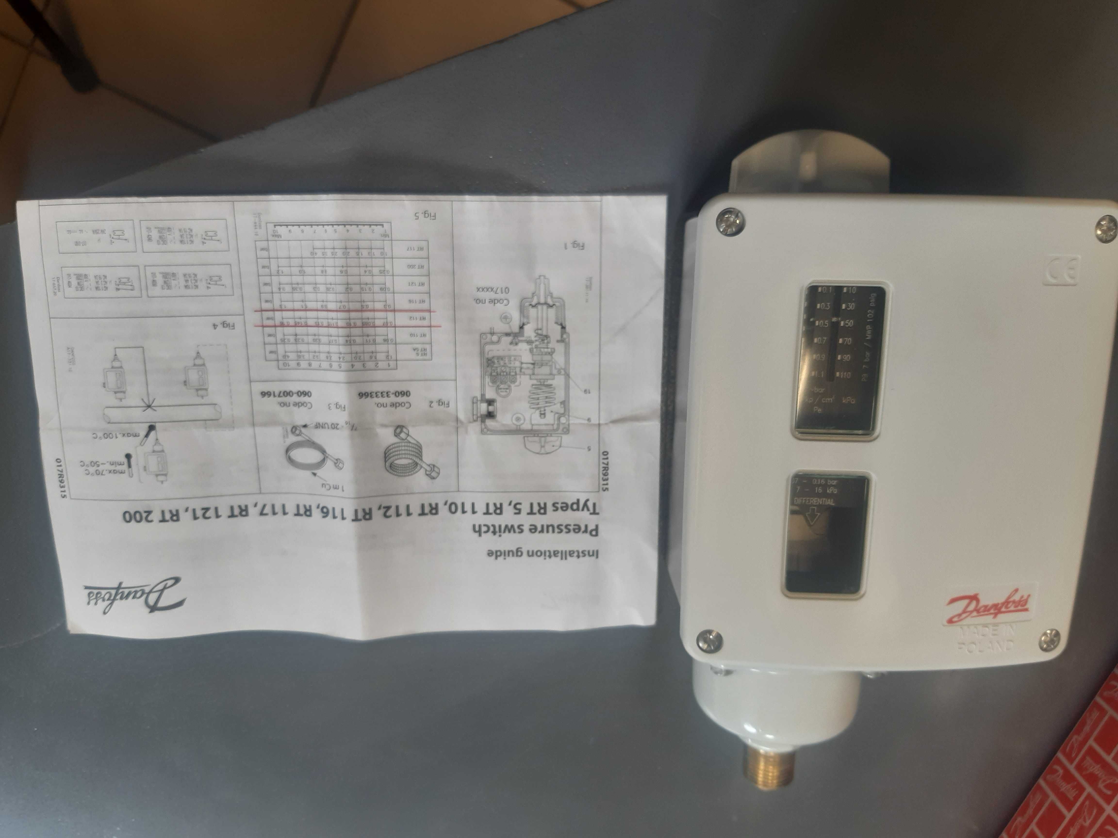 PRESOSTAT Danfoss RT 112