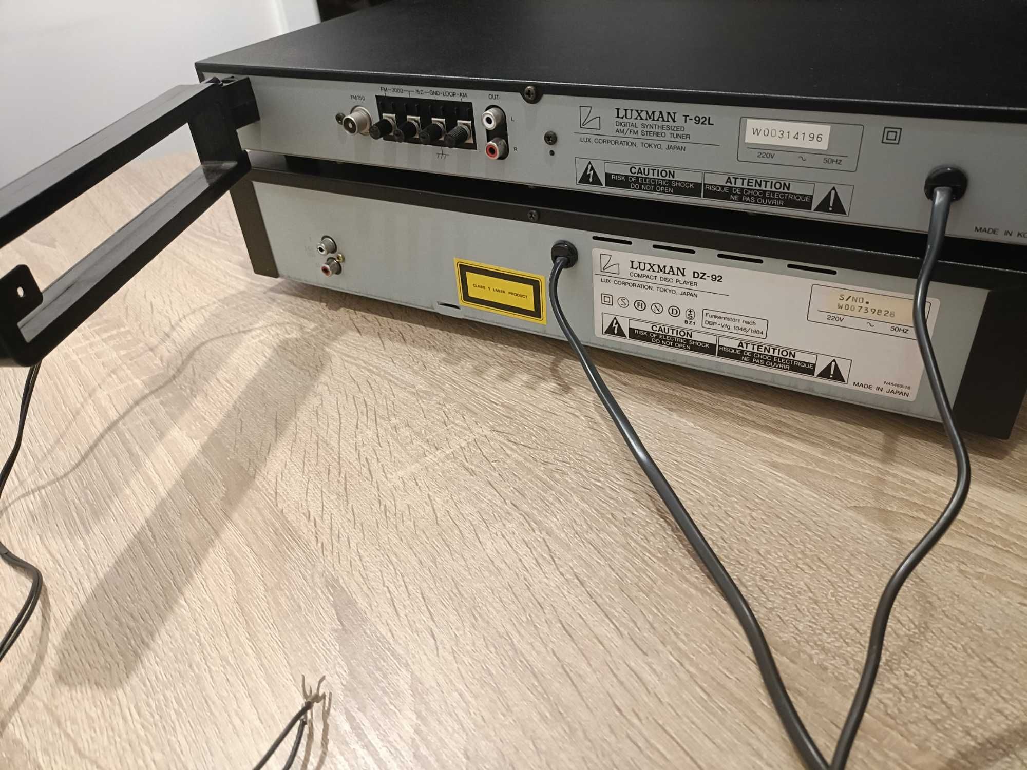 Luxman odtwarzacz cd DZ92 i tuner T92L