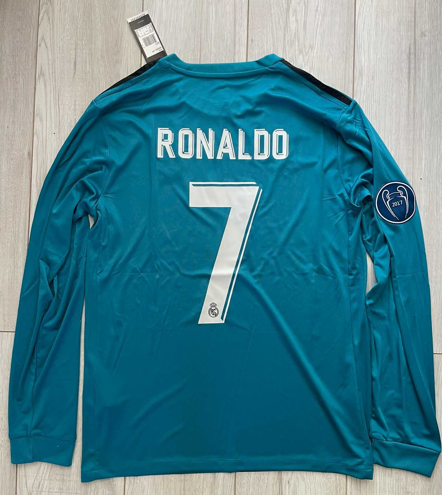 Koszulka REAL MADRYT 3rd Retro 17/18 ADIDAS #7 Ronaldo, roz. L