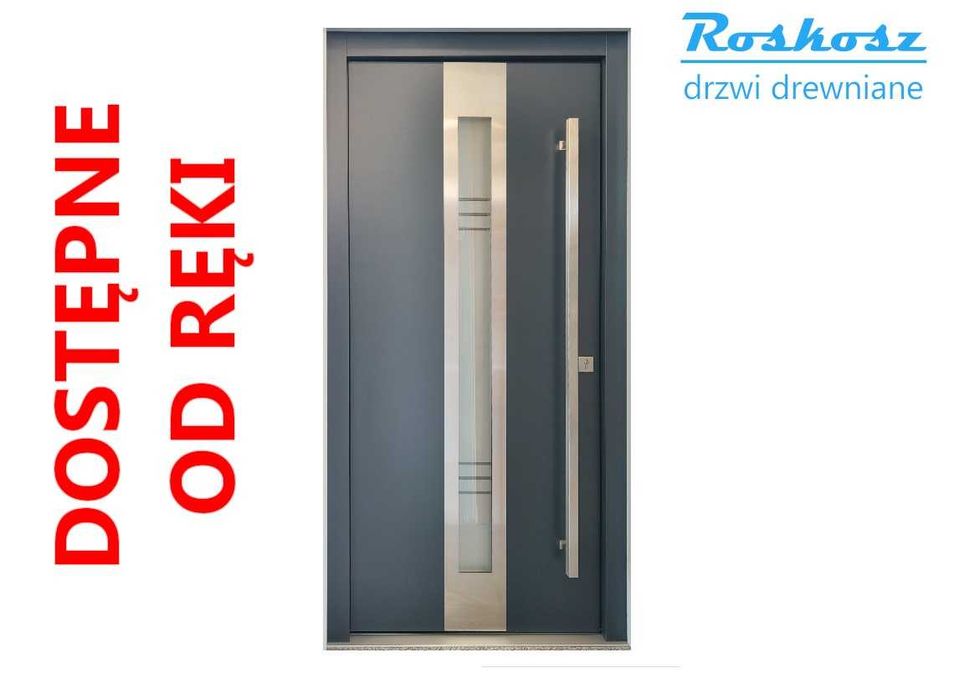 Drzwi zewnętrzne 80mm drewniane ocieplane CERTYFIKAT ciepłe powietrze