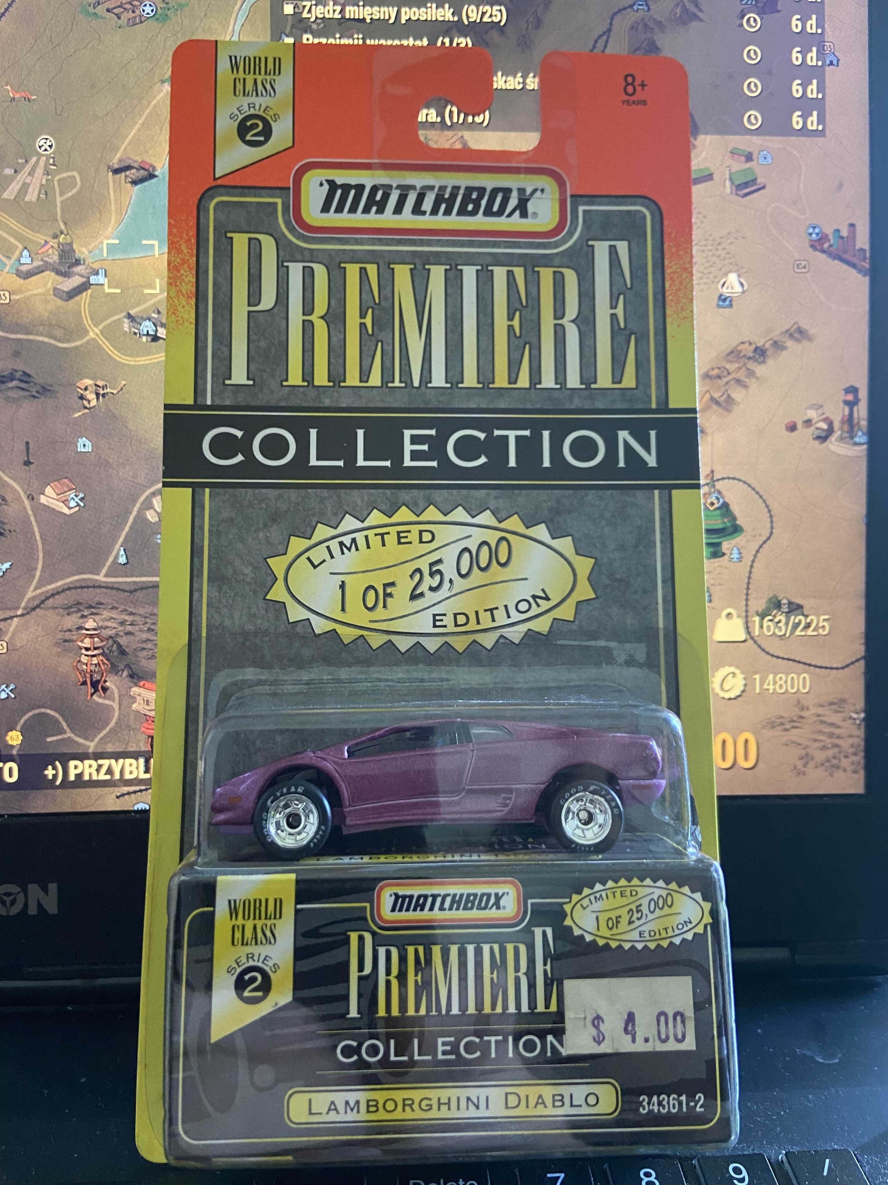 Matchbox premiere Lamborghini diablo limitowany do 25 tys. sztuk