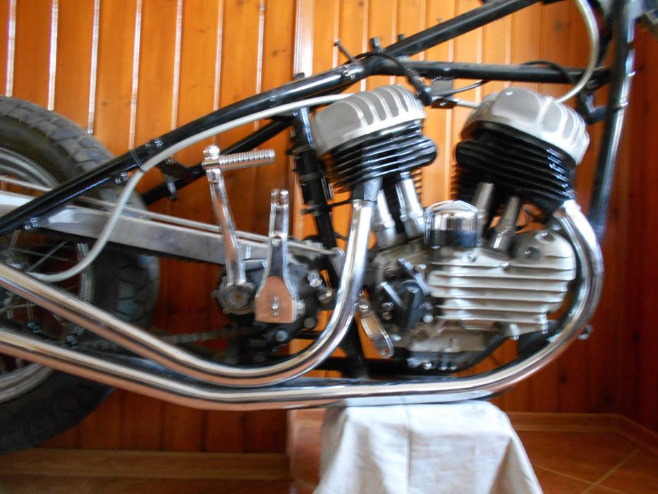 Вихлопні труби під двигун Харлей ВЛА-42. Harley-Davidson WLA-42