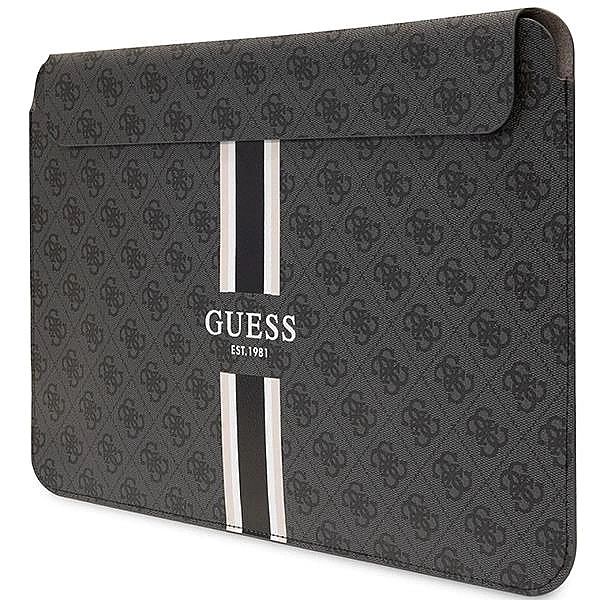 Pokrowiec Guess 4G Printed Stripes na laptopa 16" - czarny