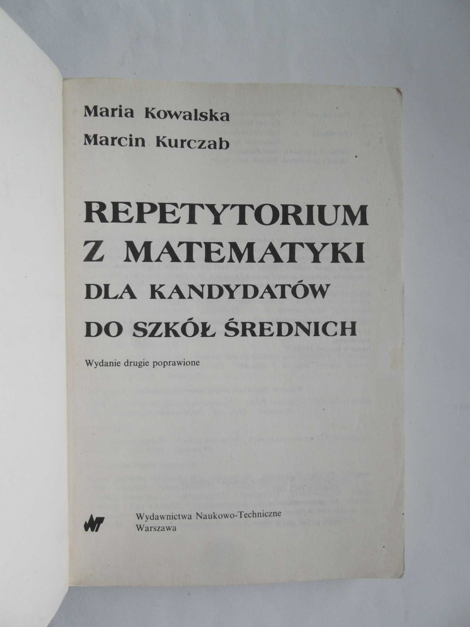 Egzamin do szkoły średniej: Repetytorium z matematyki, 3 książki