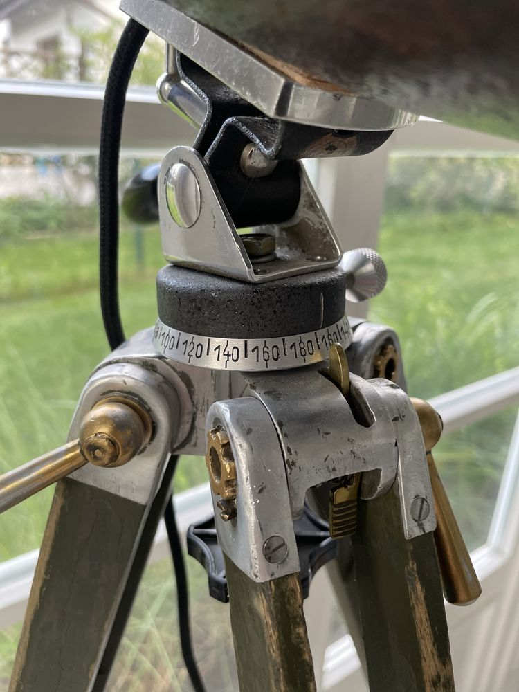 Lampa designerska retro antyk reflektor deSoto svenska bilfabriken