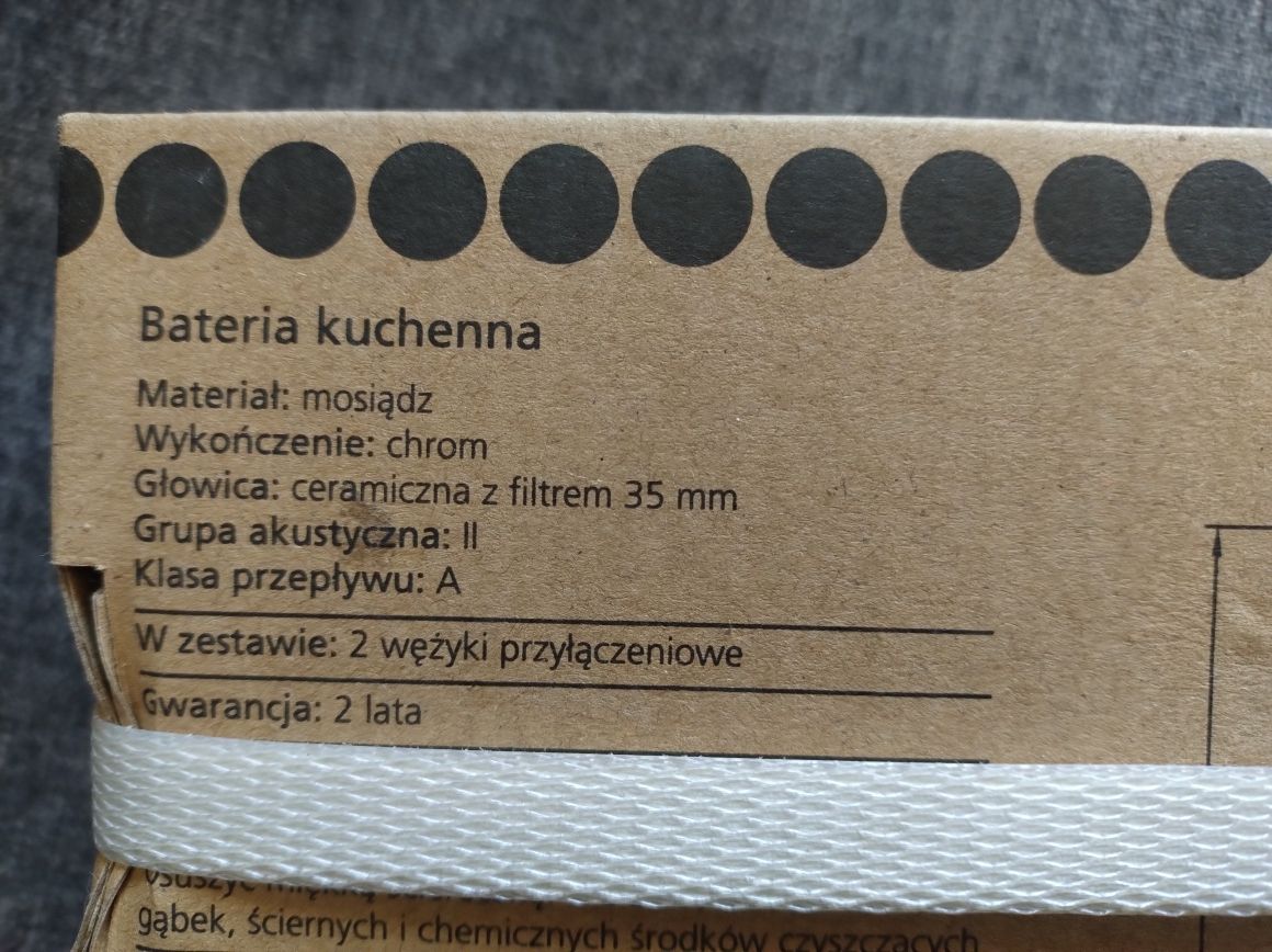 Bateria kuchenna umywalkowa, nowa, Castorama