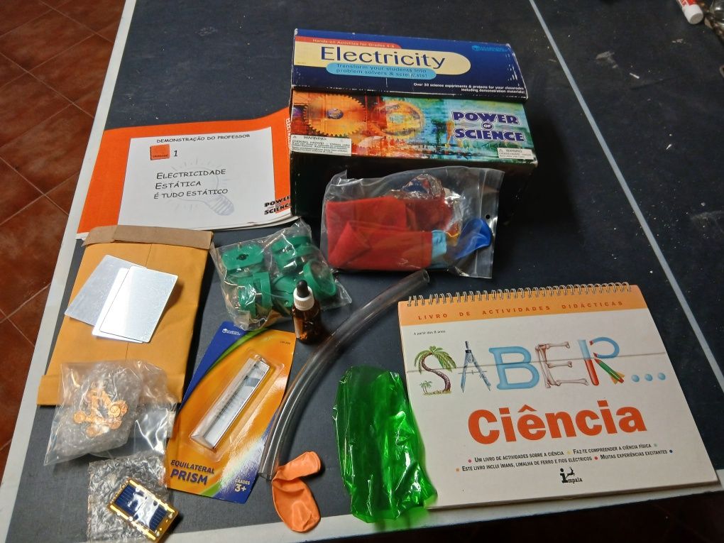 Conjunto para experiências física