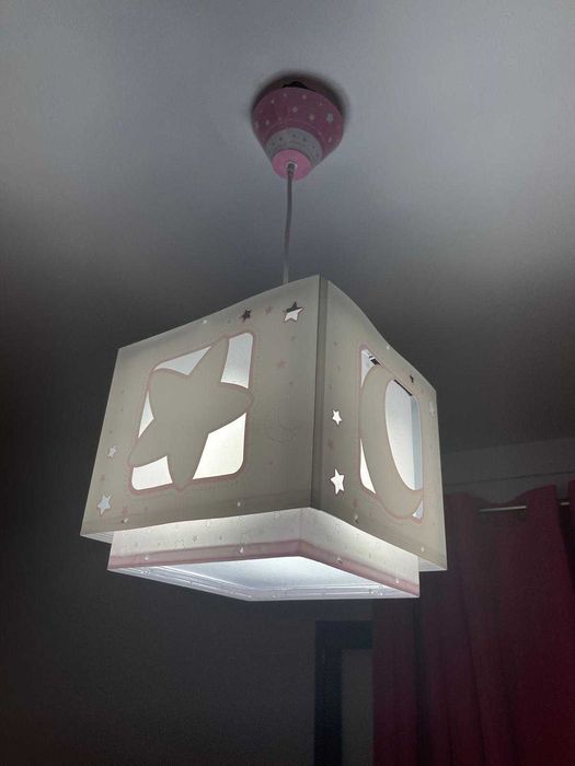 Candeeiro Teto Criança Moonlight Lua E Estrelas