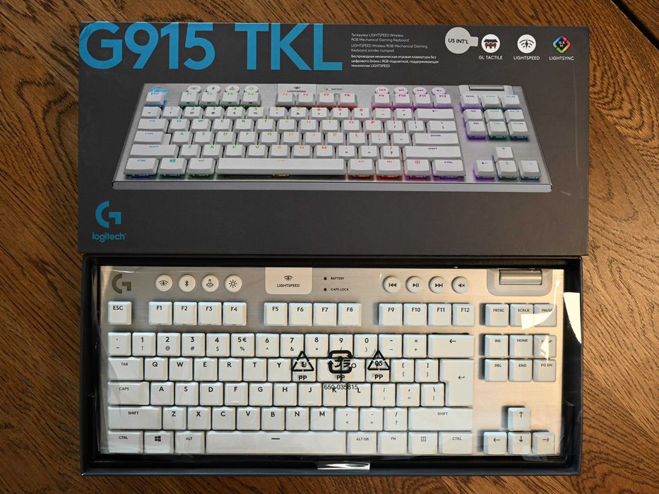 Klawiatura Logitech G915 TKL (Tactile/Biała)