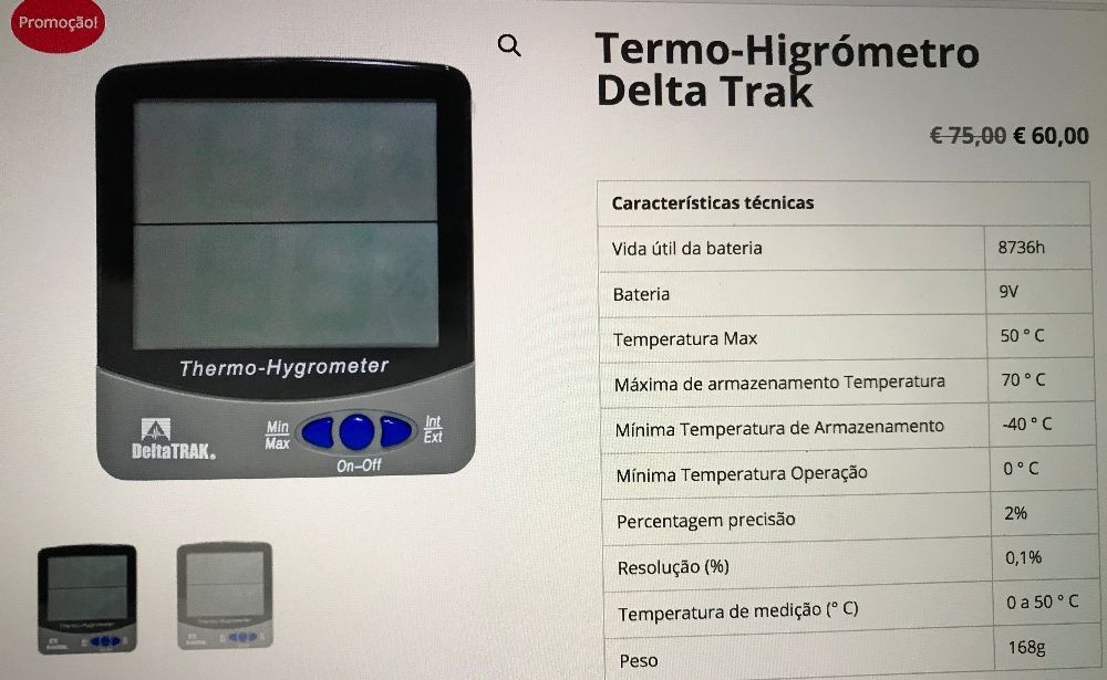 Termohigrómetro Delta TRAK - Jumbo Display