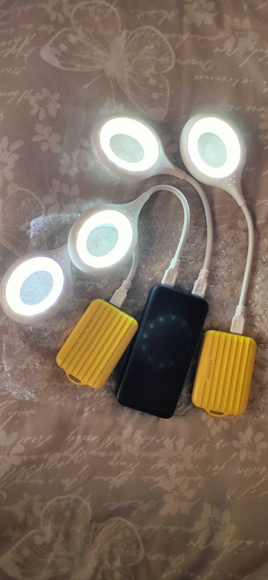 Яркая USB LED- Лампа от Повербанка, USB розетки Светильник от ноутбука