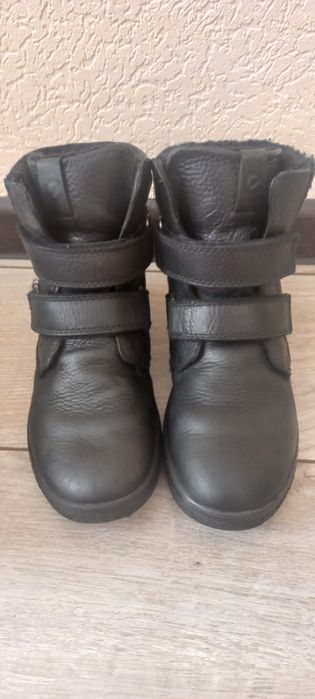 Зимние сапоги  Чоботи Черевики  33  Ecco кожаные