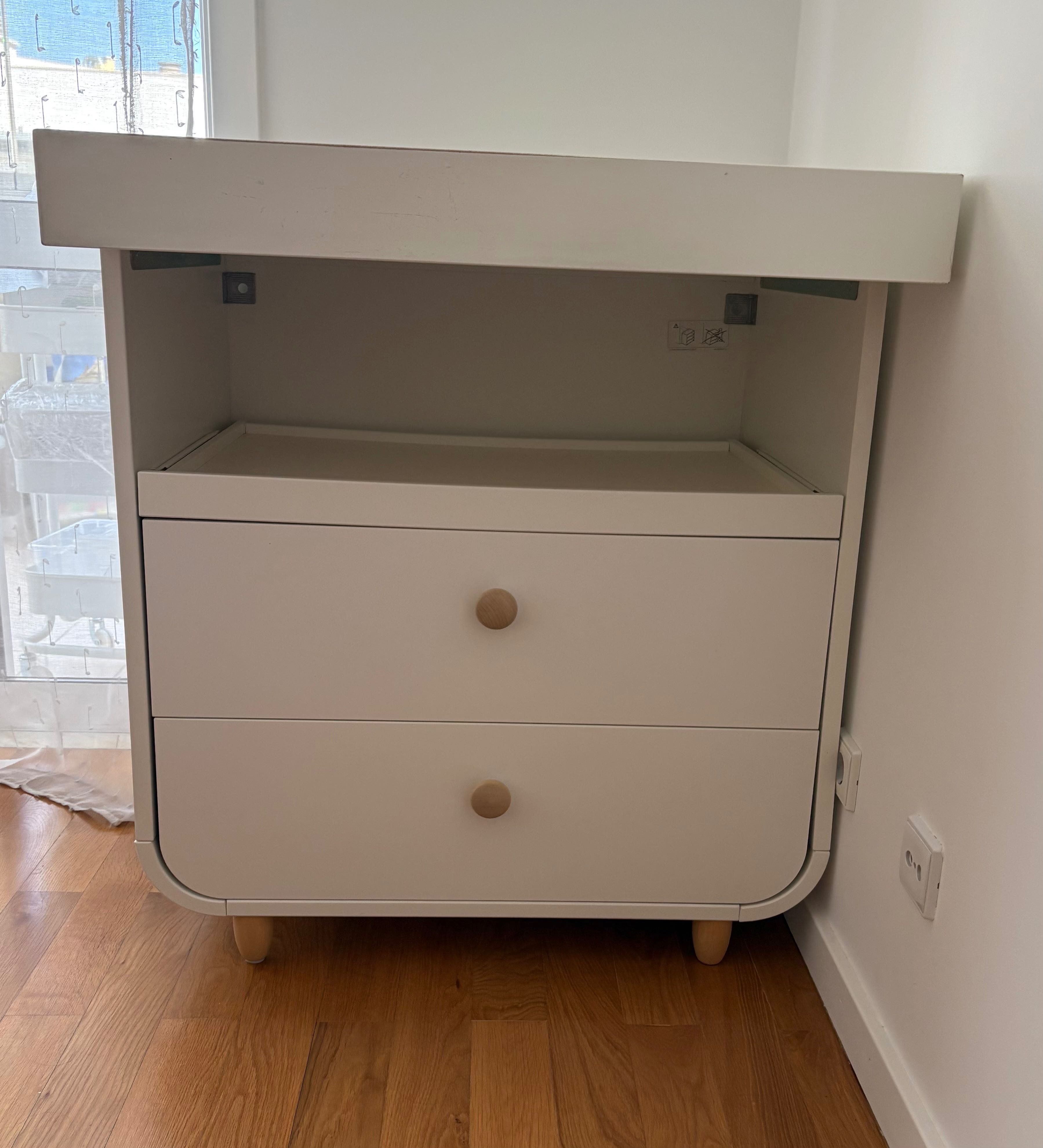 Trocador com gavetas, branco, Myllra IKEA