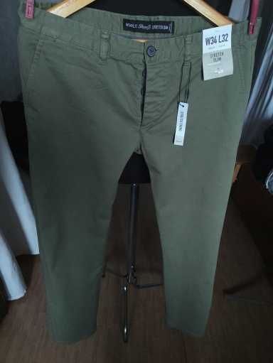 Джинсы (chino Denim&Co jeans Ирландия w34 stretch khaki.