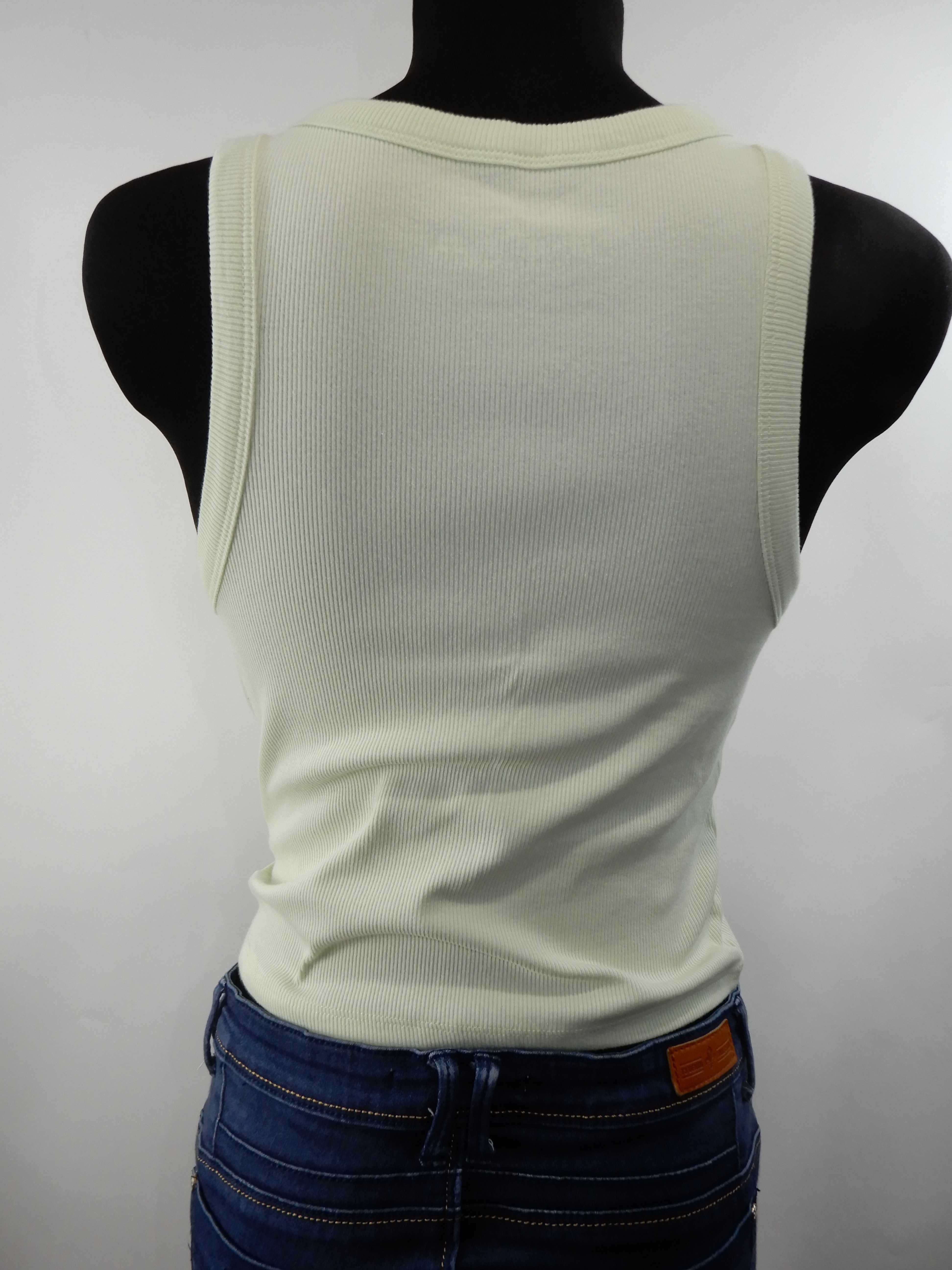Top na ramiączkach bluzka limonkowa bawełna Primark 42 44 XL XXL