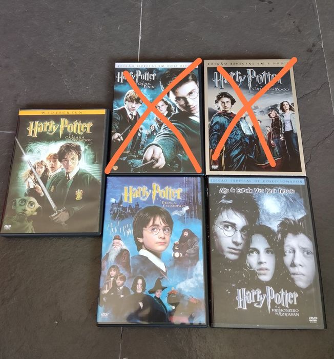 DVDs do Harry Potter