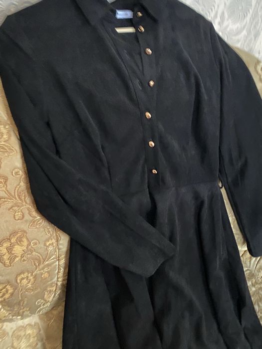 Замшева сукня в стилі бебідол