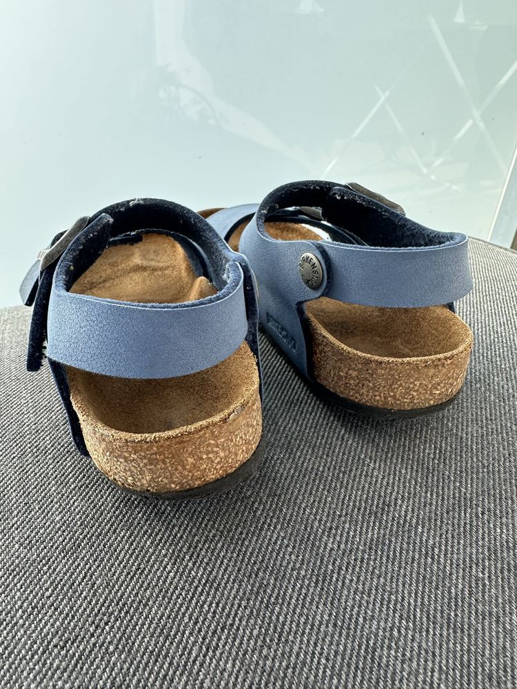 Birkenstock sandałki dla chłopca r. 32 sandały skórzane niebieskie