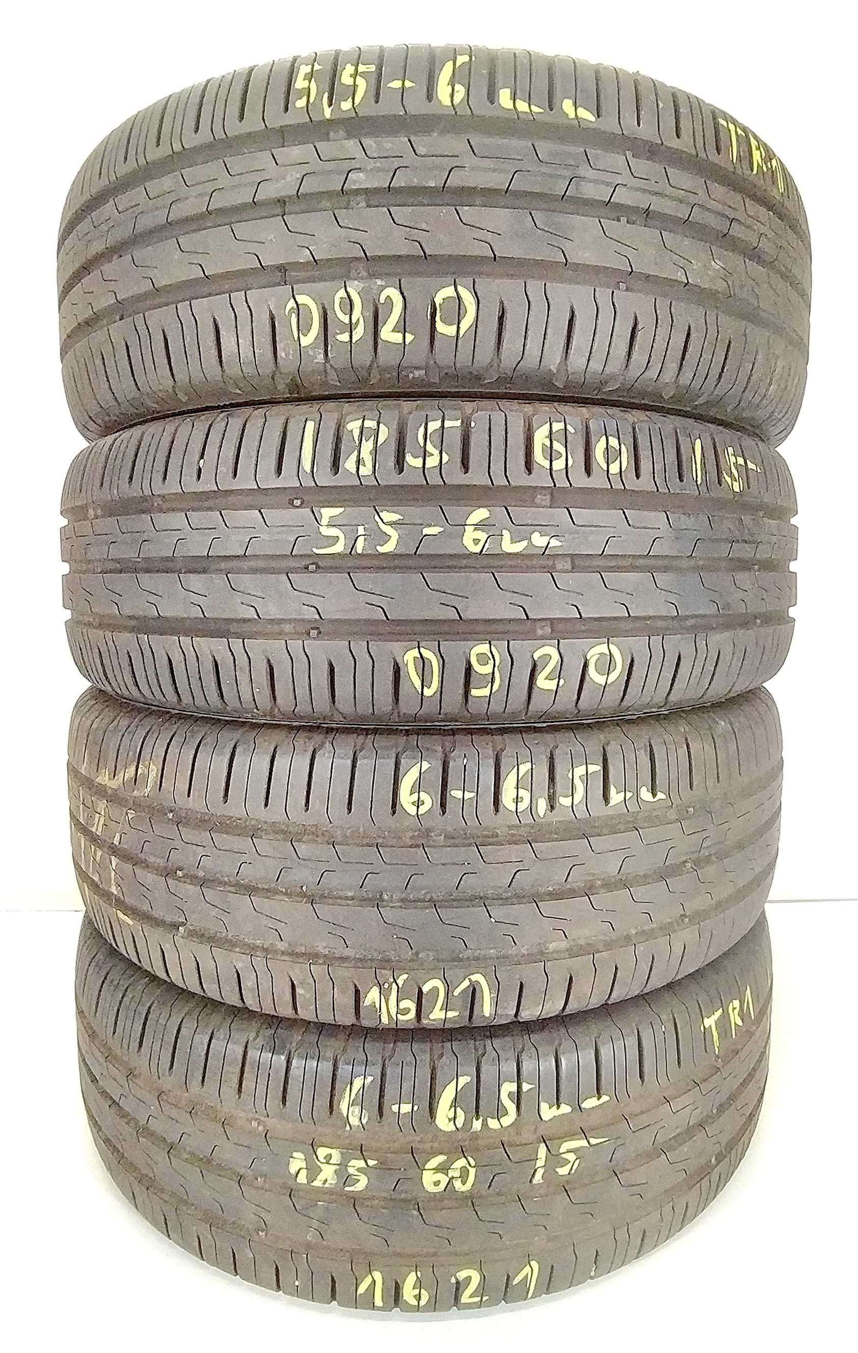 4x 185/60 R15 Continental EC6 opony letnie 6 mm / montaż