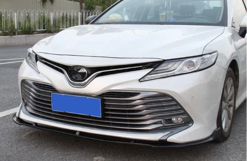 Сплиттер обвес Toyota Camry 70 LE XLE передний бампер тюнинг TRD
