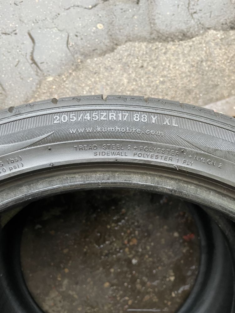 Opony Kumho 205/45r17 88Y XL Ecsta LE Sport - 2szt letnie rany ochronn