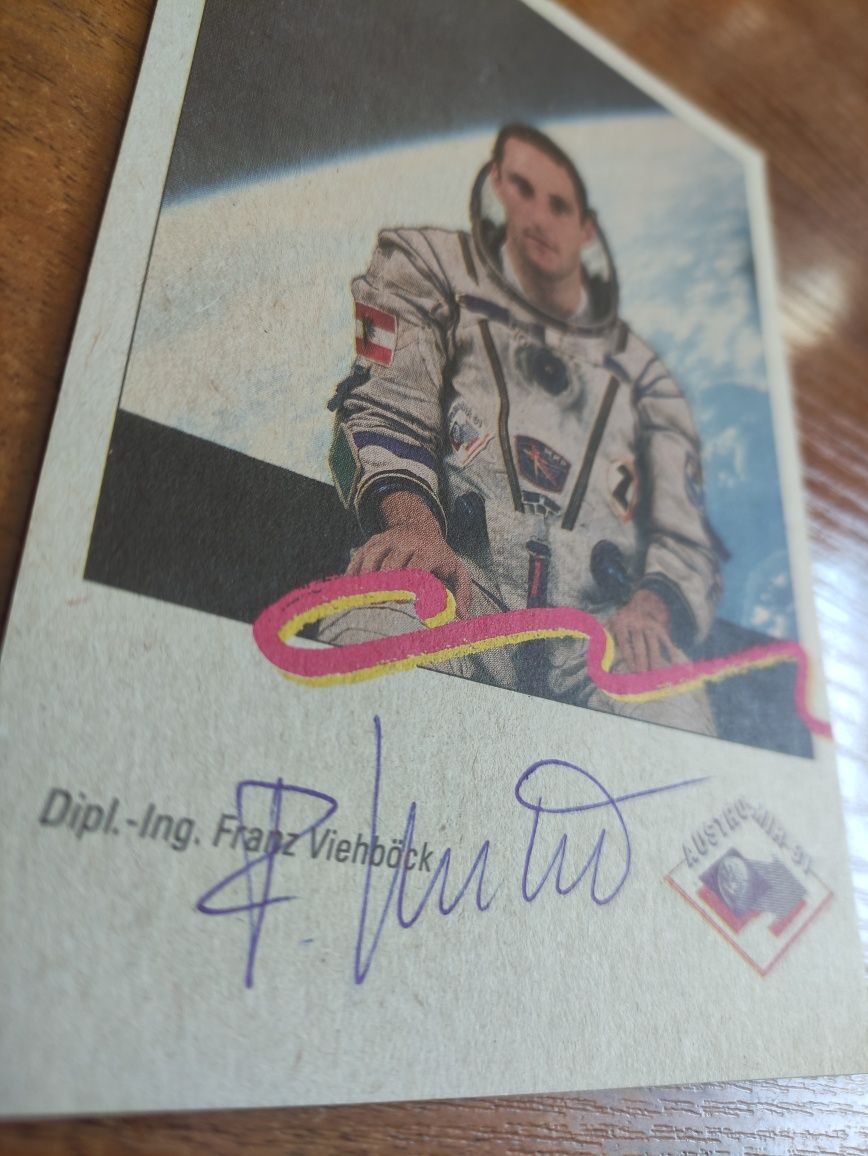 Sprzedam autograf, podpis - Franz Viehböck Viehbock Astronauta Kosmos