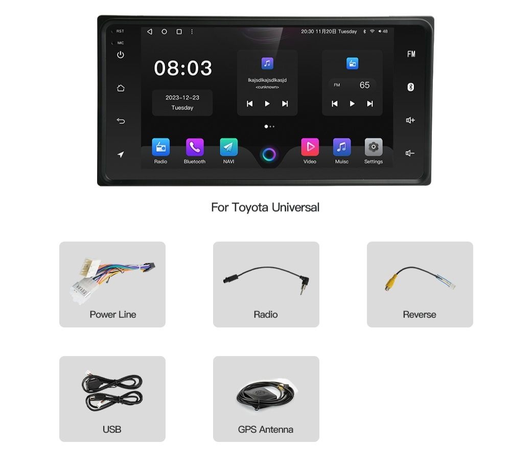 Radio GPS Navi Android  Toyota Rav 4 CAMRY HIACE PREVIA Celica Corolla