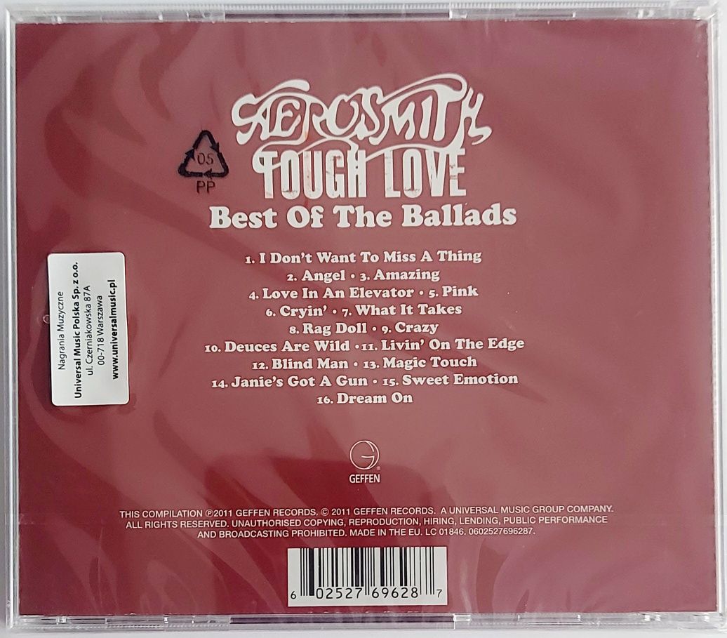 Aerosmith Tough Love Best Of The Ballads 2011r