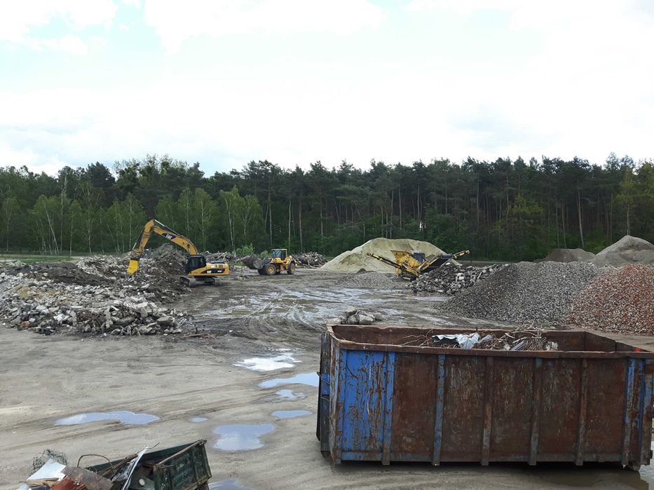 Wynajem kruszarki, wyburzenia, rozbiórki, kruszenie gruzu,