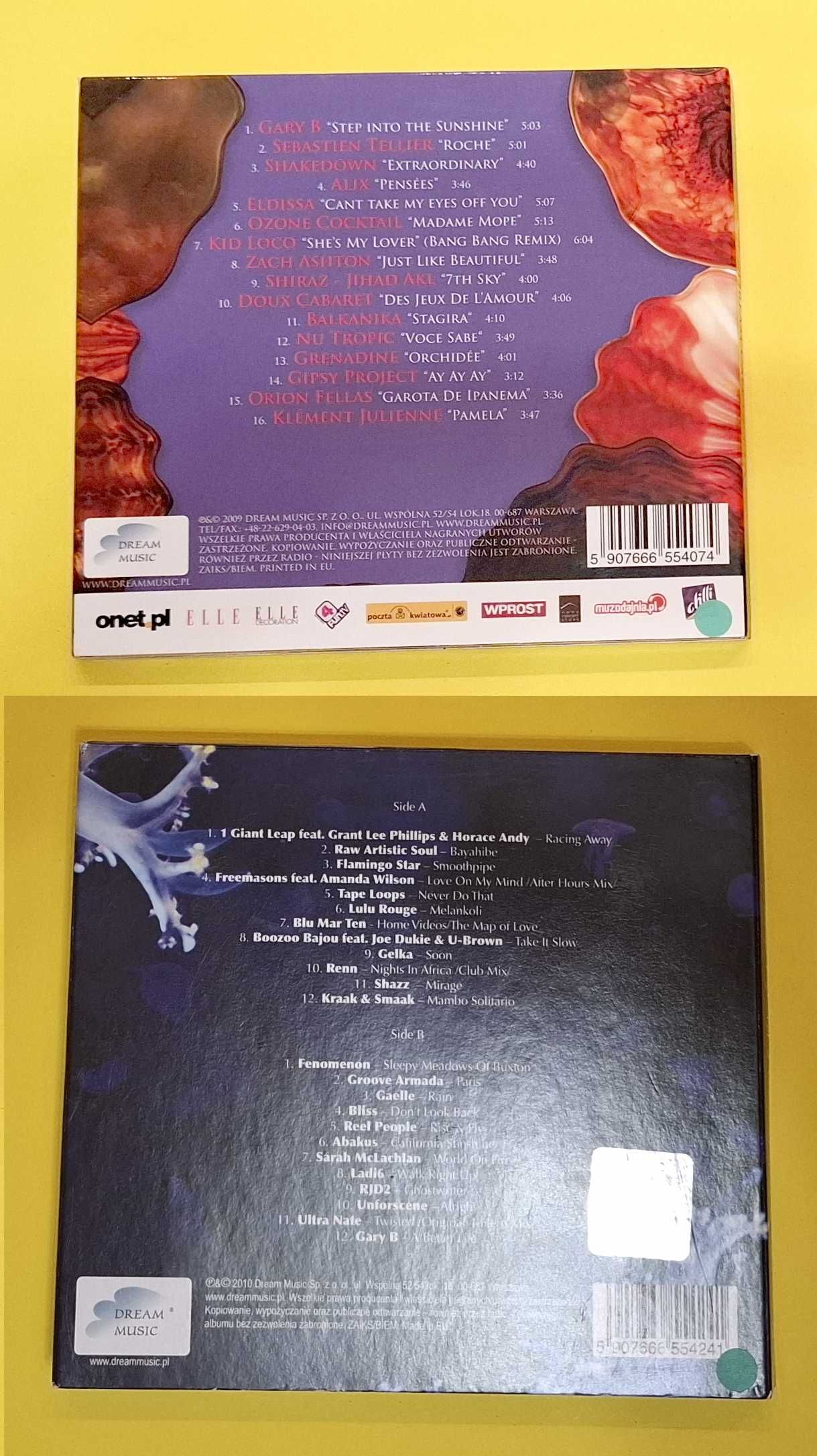 Składanki "Dream Cafe" vol. 1 i 2 - zestaw 3 CD - stan bardzo dobry
