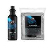 K2 Pro Flossy ręcznik z mikrofibry do osuszania+Bela PRO Sunset Fresh
