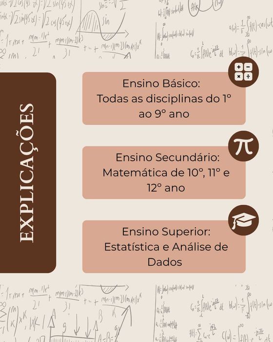Precisas de ajuda a algumas disciplinas e em particular a Matemática?
