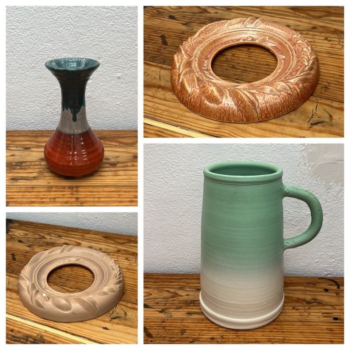 Variadas peças de decoração