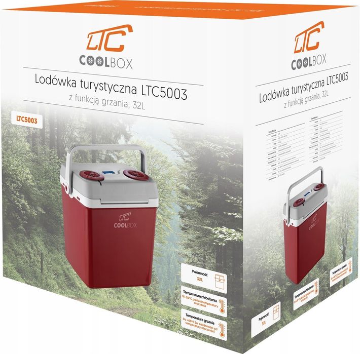 lodówka turystyczna samochodowa xxl 32l 12v i 230v z funkcją grzania