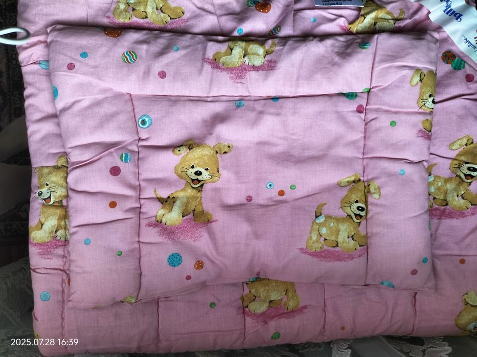 комплект дитяча ковдра і подушка на овчині  "Малюк" Billerbeck