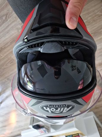 Kask motocyklowy bez wypadkowy airoh helmet Airoh ST501 Type Red Matt