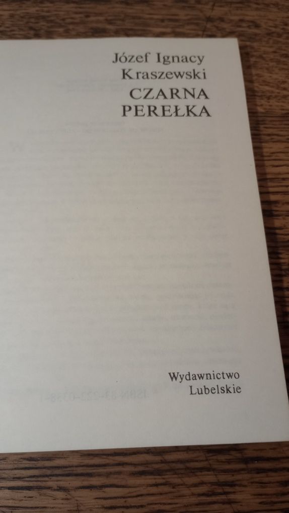 Czarna Perełka. Józef Ignacy Kraszewski