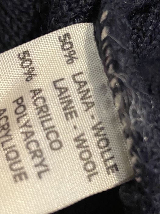 Frank Aleks rozm 52/ L granatowy kardigan męski unisex wełna akryl