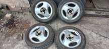 Легкосплавные диски Ronal, титаны GM 4×100 r14, с резиной.