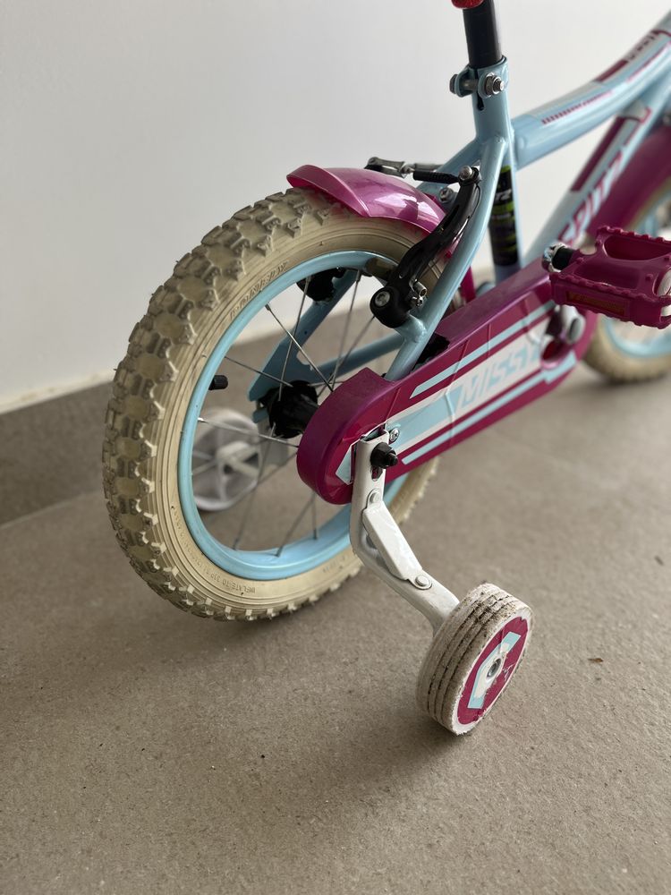 Bicicleta menina rosa (4-5 anos)