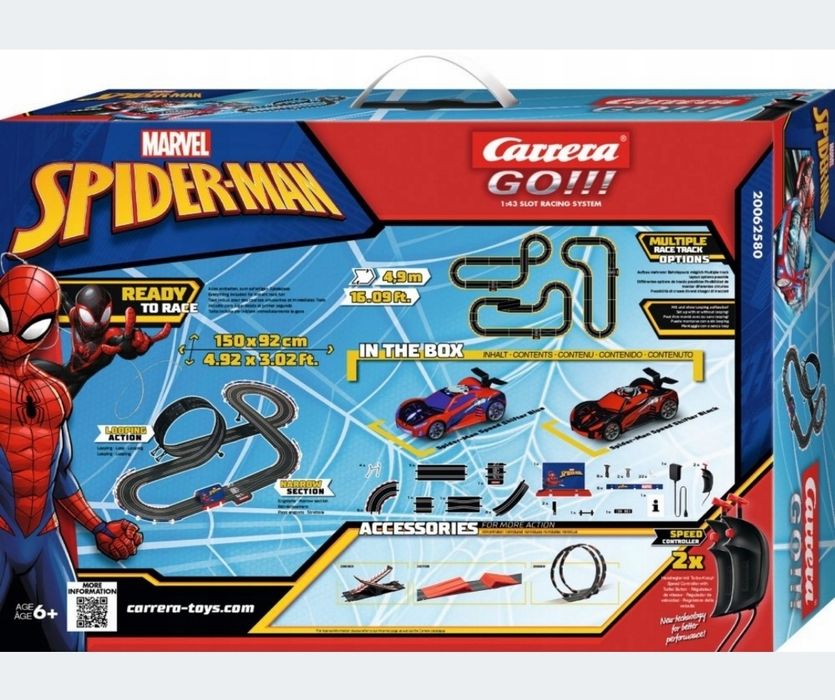 Tor samochodowy Carrera Go - Spider Man Racing 4.9m Marvel