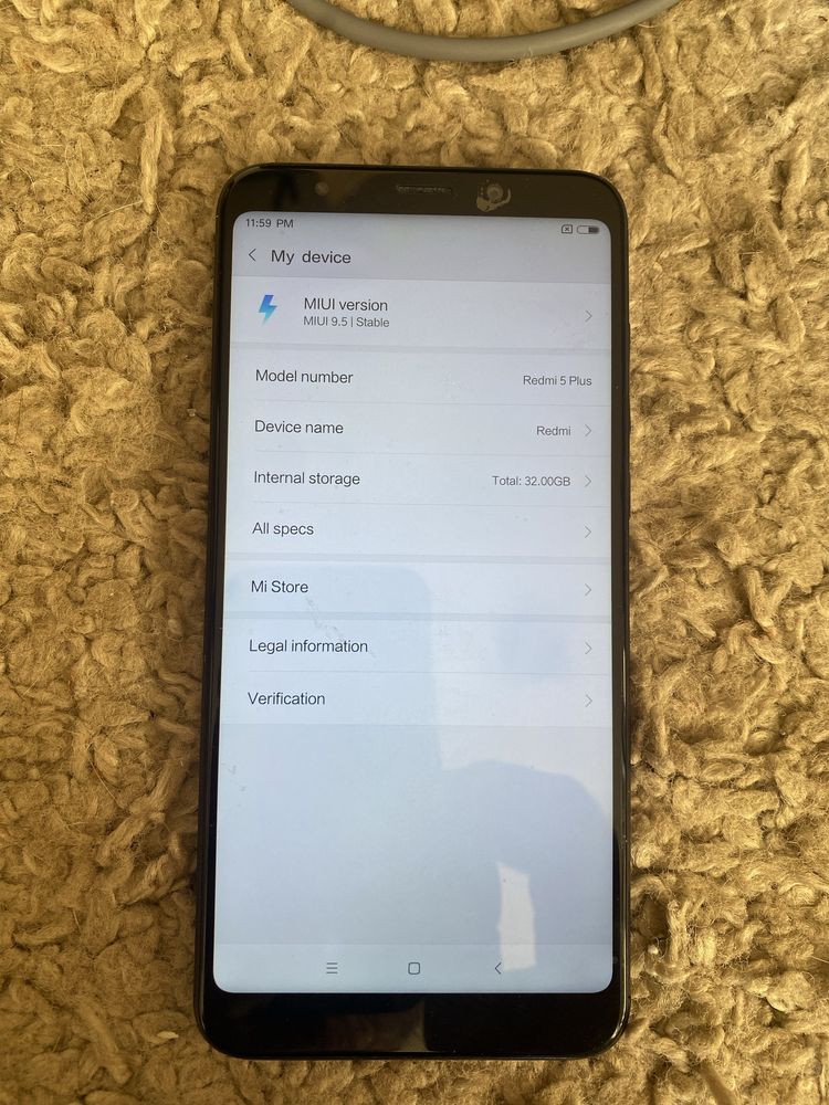 Redmi 5plus китайська прошивка