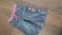 Spodnie jeansowe na materiałowej podszewce roz 68/74