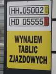 Wynajem Tablic zjazdowych Tranzytowych