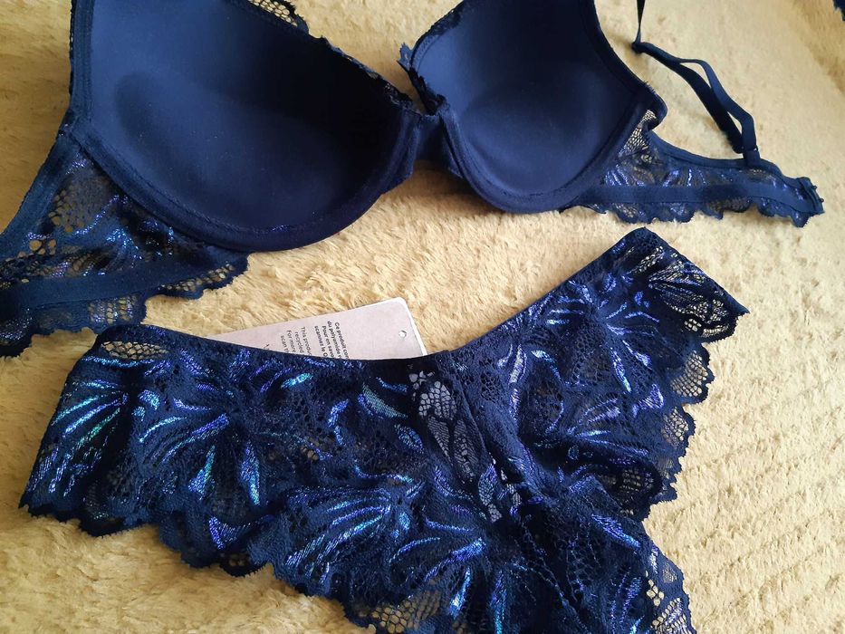 Nowy komplet bielizna Etam model REFLET metki biustonosz 75B i majtki
