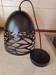 Lampa sufitowa metalowa czarna